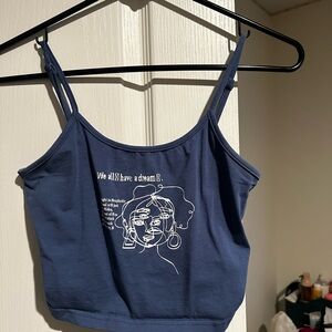 Blue Graphic Women's Top